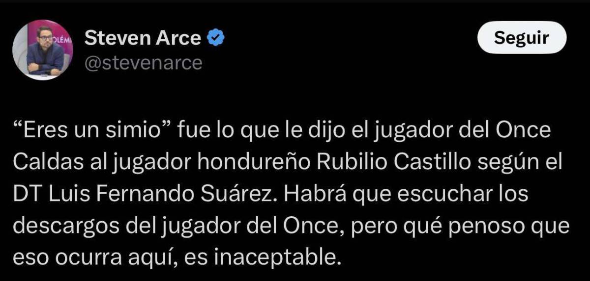 “Una vergüenza” “que asco” “penoso”: así reacciona la prensa de Colombia sobre el caso de racismo que sufrió Rubilio Castillo