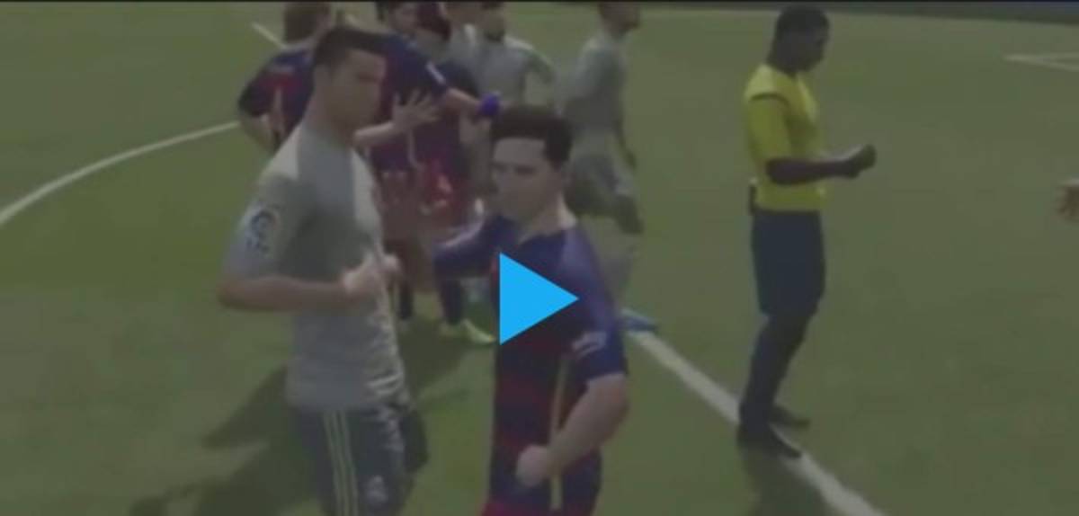 VIDEO: Cristiano Ronaldo y Lionel Messi discuten y pelean en FIFA 16