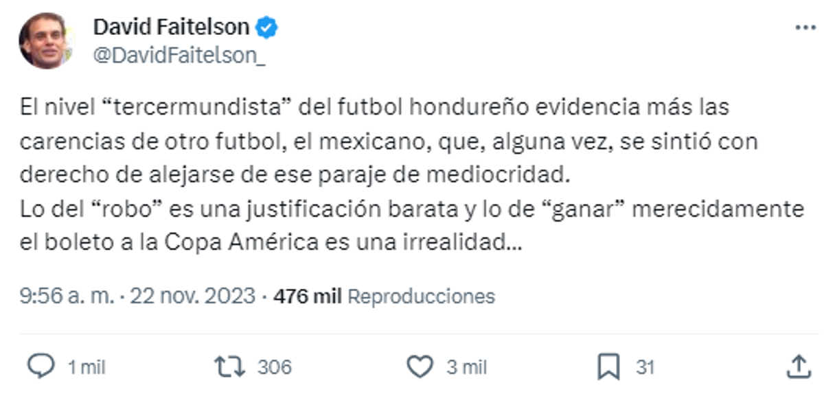 ¡Dardazo de Faitelson a Honduras y atacan a Concacaf! Prensa internacional reacciona al manchado triunfo de México