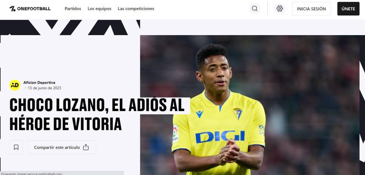 Lo que dice la prensa de España sobre el fichaje del Choco Lozano por el Getafe: “Jugador de rendimiento irregular, pero...”