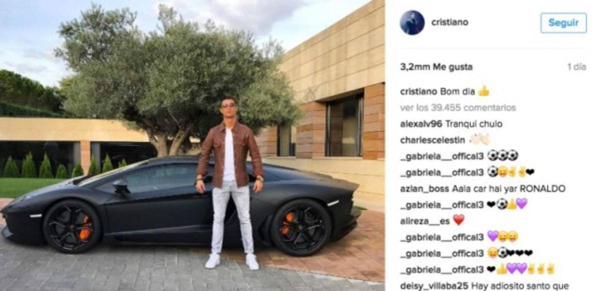 Despedazan con memes a Cristiano Ronaldo tras presumir su lujoso Lamborghini
