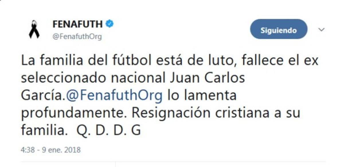 ¡Emotivo! El mundo del fútbol reacciona ante la muerte de Juan Carlos García