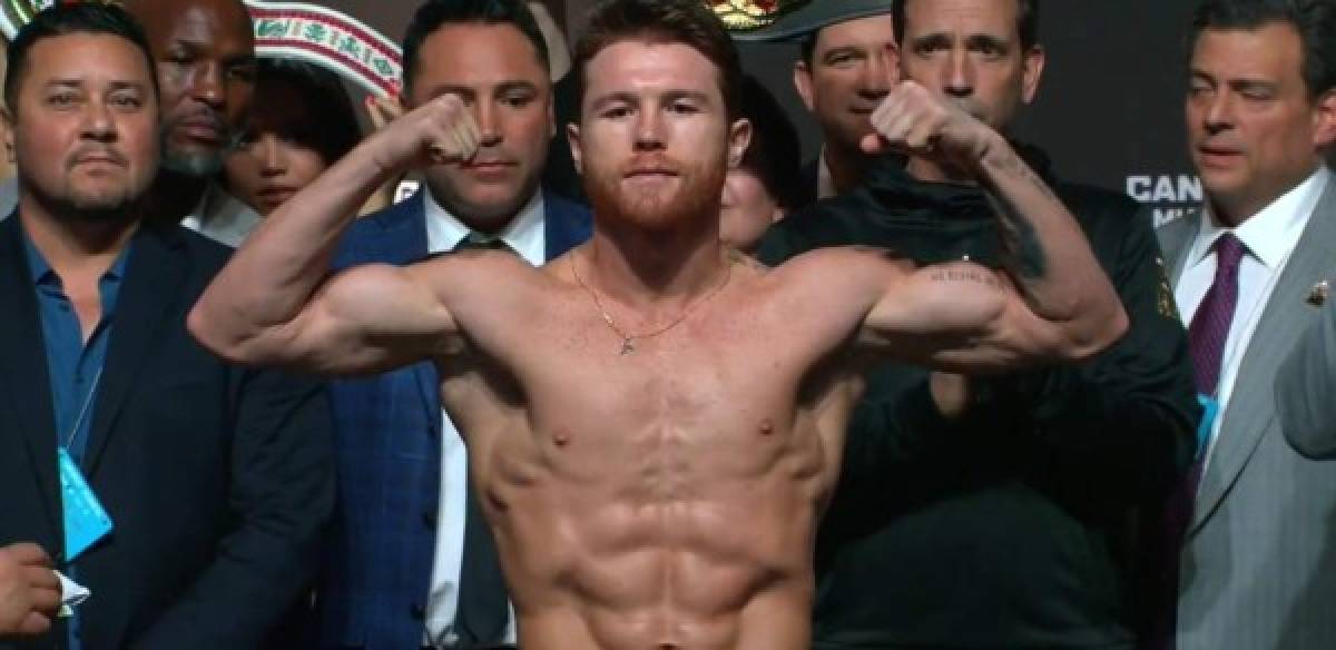 FOTOS: 'Canelo' Álvarez se calienta y pierde el control en el pesaje con Golovkin