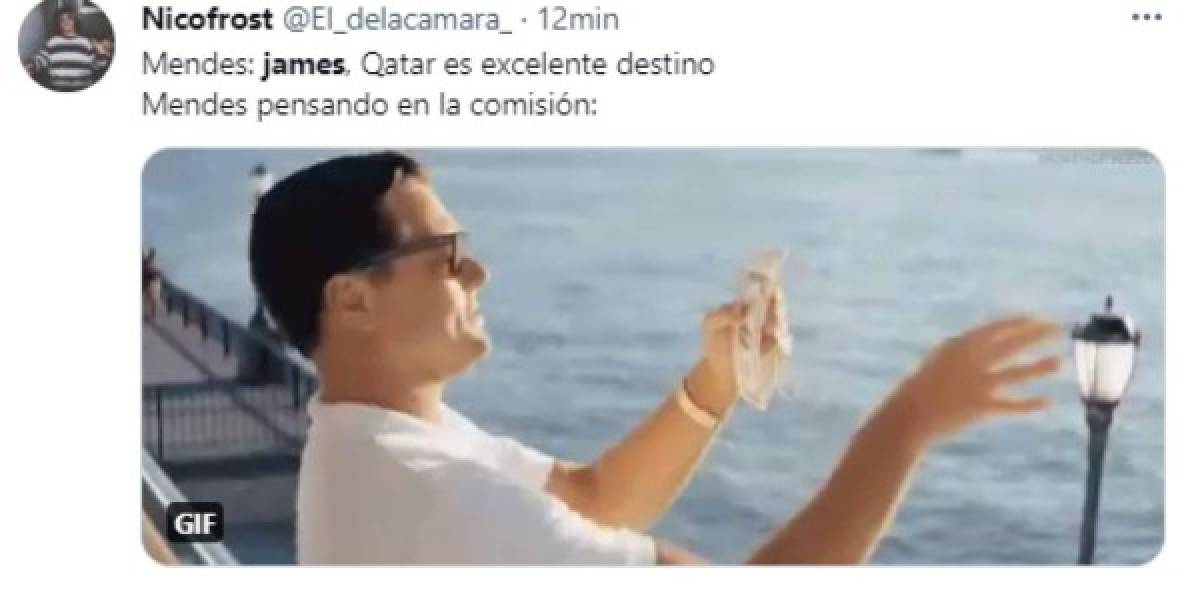 James Rodríguez es destrozado con divertidos memes por su eventual llegada al fútbol de Qatar