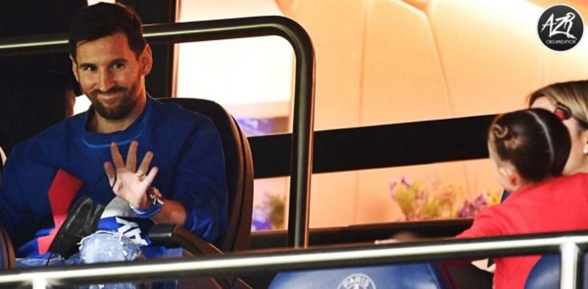 PSG sigue intratable en la Ligue 1 y así fue captado Messi en uno de los palcos; su bonito gesto con una niña