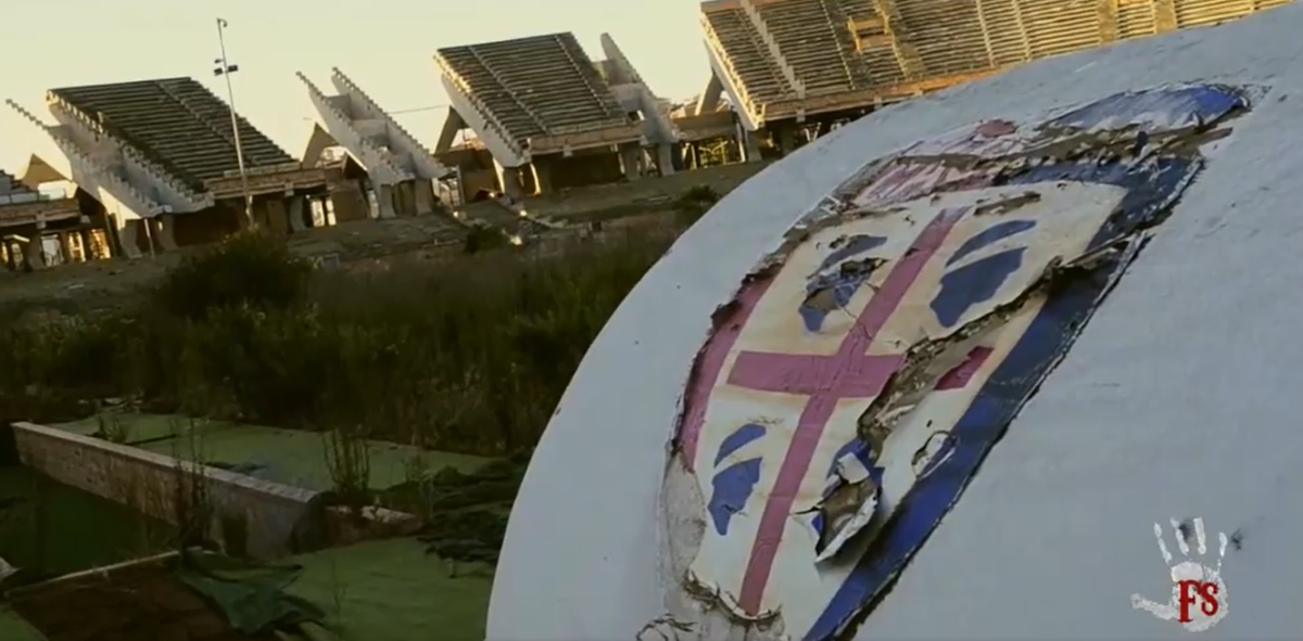 ¡Parece un lugar embrujado! Así luce ahora el estadio donde el hondureño David Suazo brilló en Italia