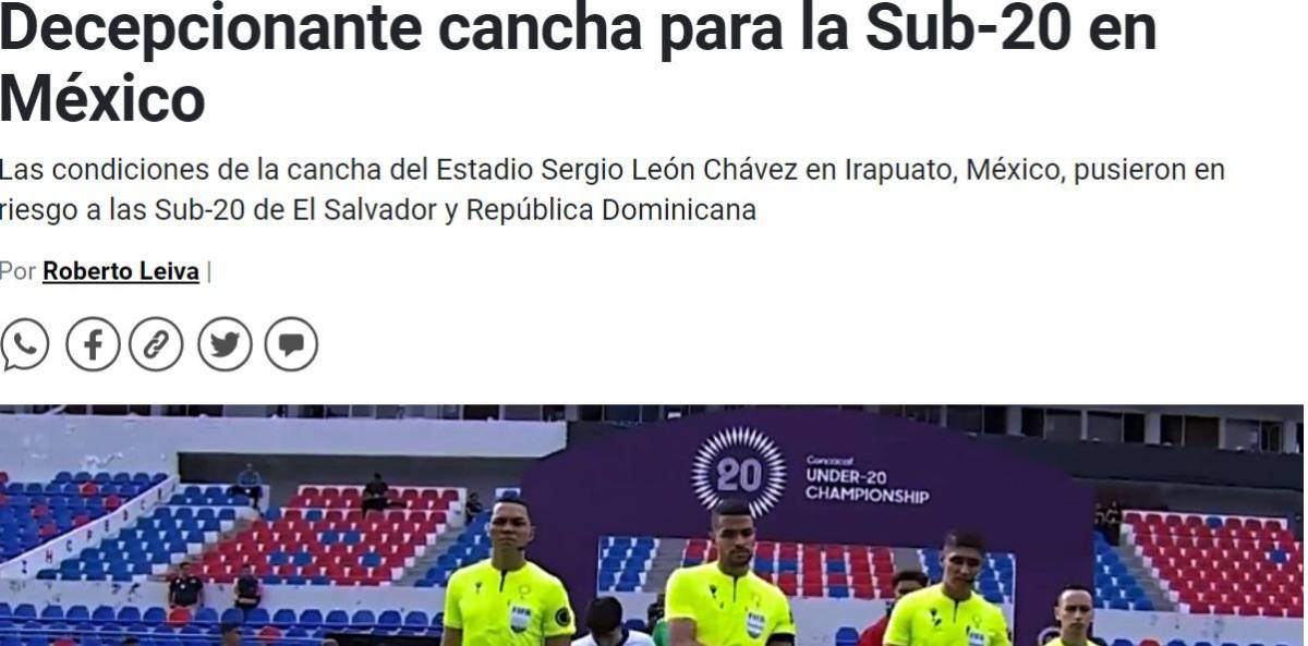 “Es un potrero”: Prensa centroamericana arremete con todo contra el estadio de Irapuato en el Premundial Sub-20