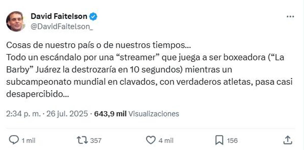 Faitelson destrozó a Alana Flores y recibe dura respuesta de exfutbolista: Me vienen con la historia de una chica fresa...