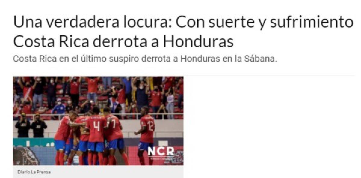 Hincaron a la 'H': lo que dicen en Costa Rica tras resucitar y acabar con el sueño de Honduras rumbo a Qatar