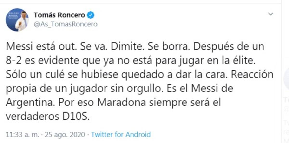 ''Le tocaron a Suárez y hoy avisa que se quiere ir del Barcelona'': la reacción de los periodistas ante la eventual marcha de Messi