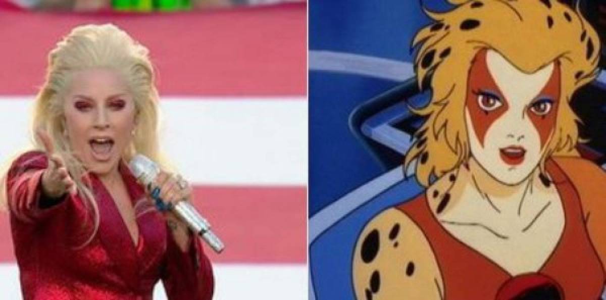 La espectacular entonación del himno nacional y el vestido de Lady Gaga arrasan en memes