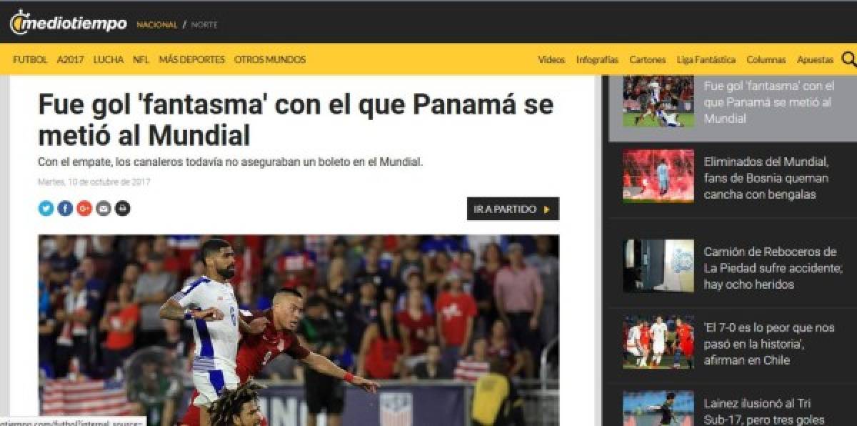 Escándalo mundial por gol fantasma: Así cuentan en el mundo gol de Panamá a Costa Rica