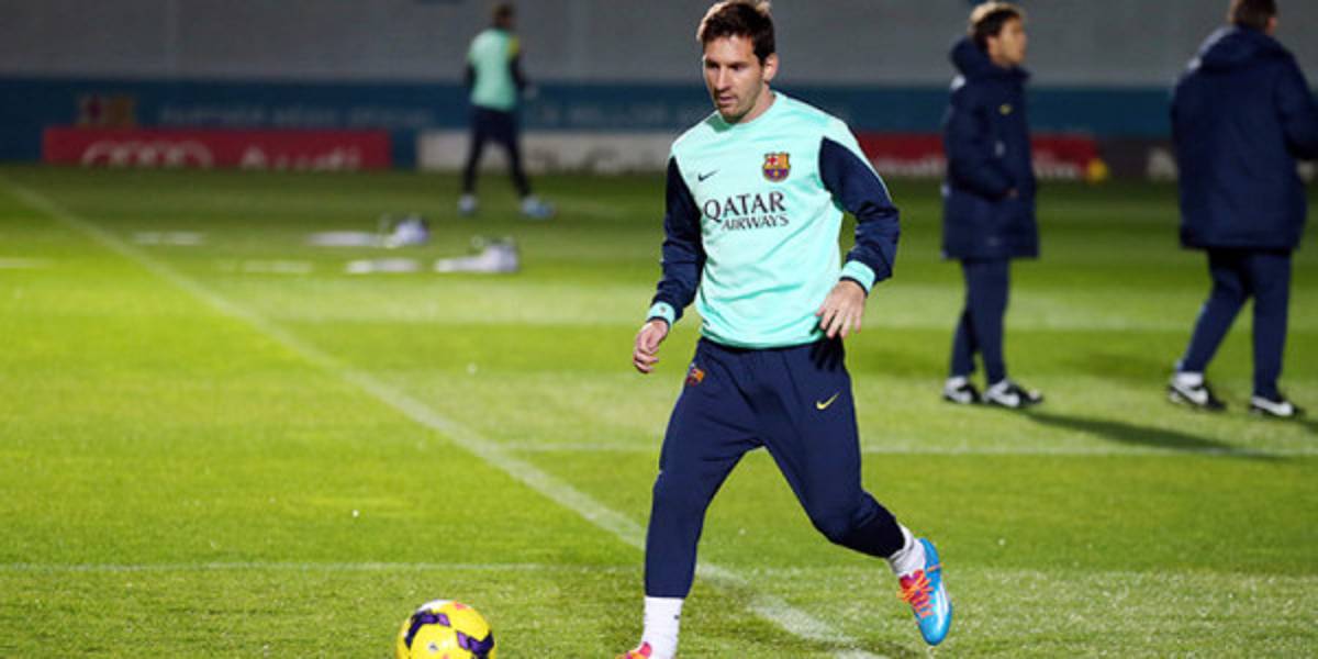 Leo Messi vuelve a entrenar con el Barcelona