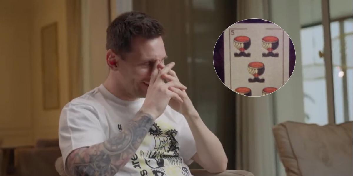 Messi ya había prometido tatuarse el 5 de copas si ganaban el Mundial de Qatar.