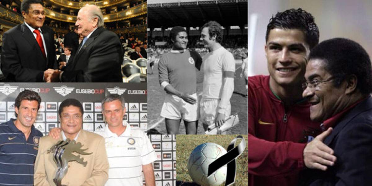 El mundo del fútbol lamenta la muerte de Eusébio
