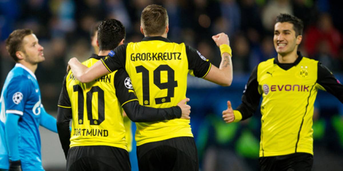 Borussia Dortmund dejó congelado al Zenit en Champions