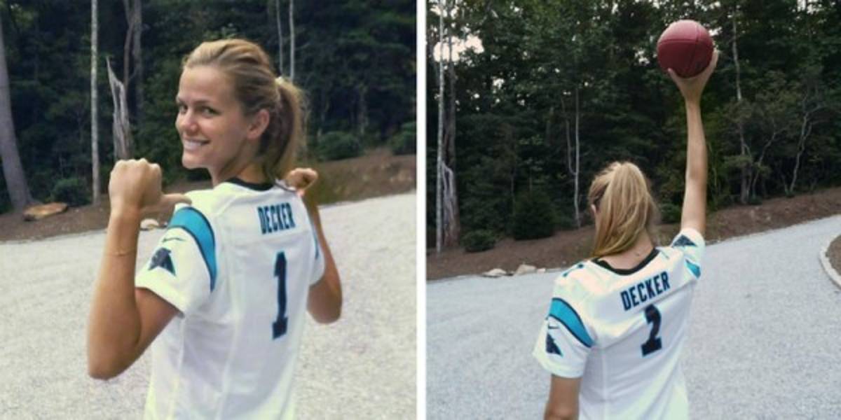 Brooklyn Decker, la seguidora número uno de los Panthers de Carolina