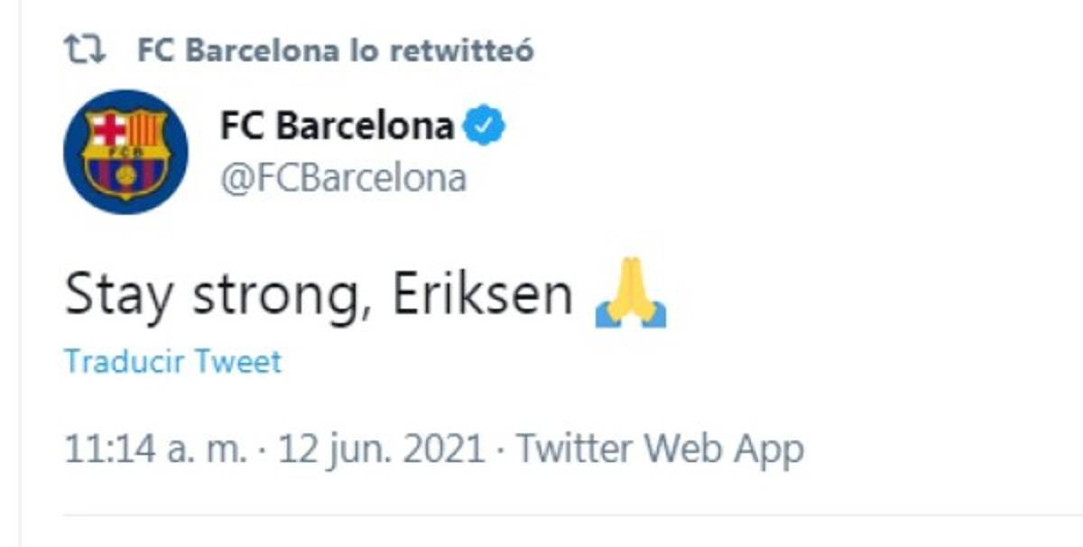 Los mensajes luego de que Eriksen cayera fulminado en pleno partido de la Euro: ¡No, por Dios!