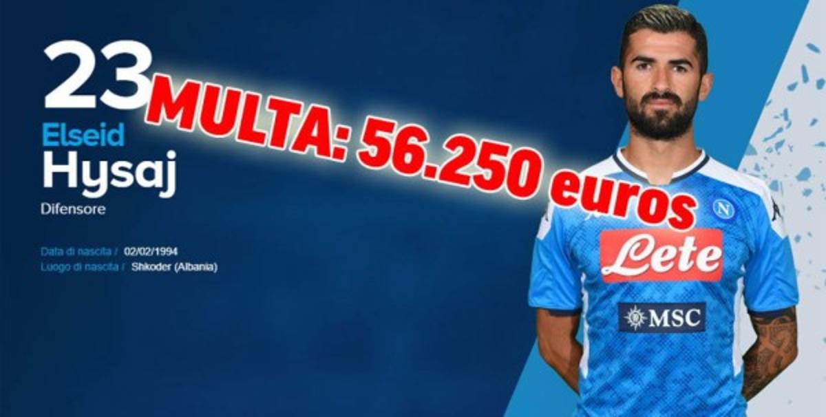 Se filtran las multas a los jugadores del Napoli y Chucky Lozano entre los más afectados