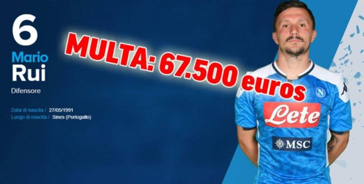 Se filtran las multas a los jugadores del Napoli y Chucky Lozano entre los más afectados