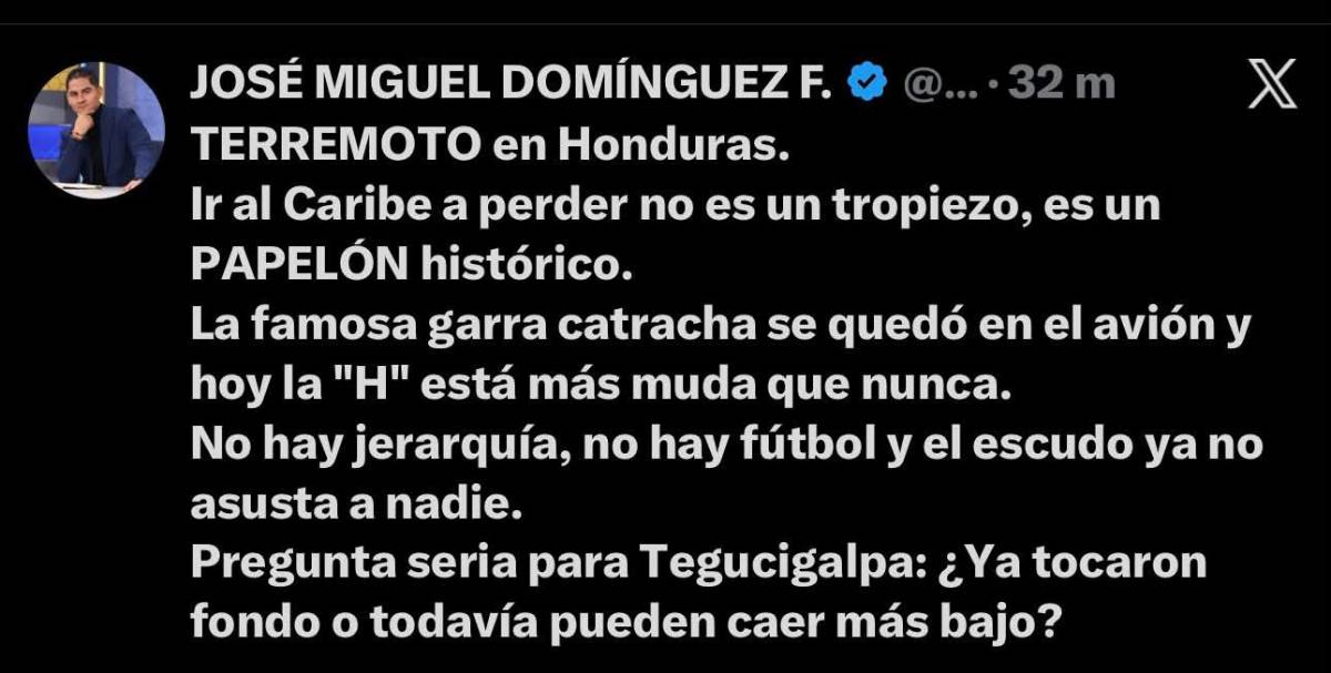 Tengan vergüenza: así reacciona la prensa tras el fracaso de Honduras