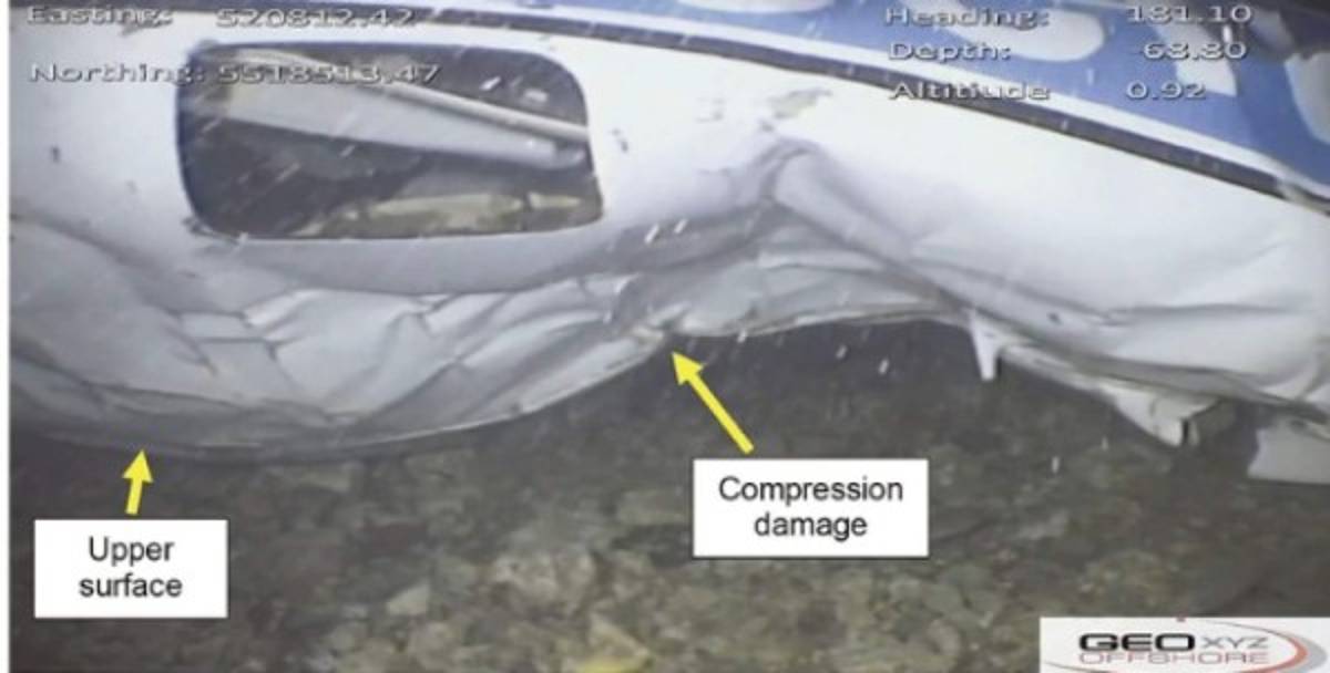 Caso Emiliano Sala: Revelan nuevas fotos de cómo quedó la aeronave del argentino bajó el mar  