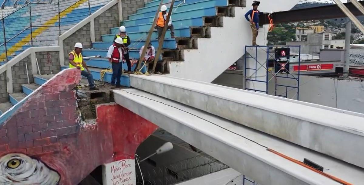Fotos: Así luce el estadio Nacional Chelato Uclés con las primeras graderías instaladas ¿Cuándo estará listo?