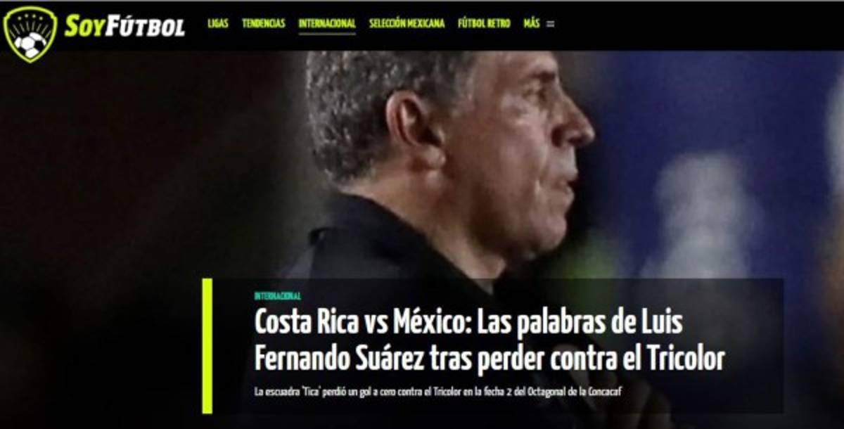 ¿Críticas a Luis Fernando Suárez? Lo que dice la prensa tras la derrota de Costa Rica ante México
