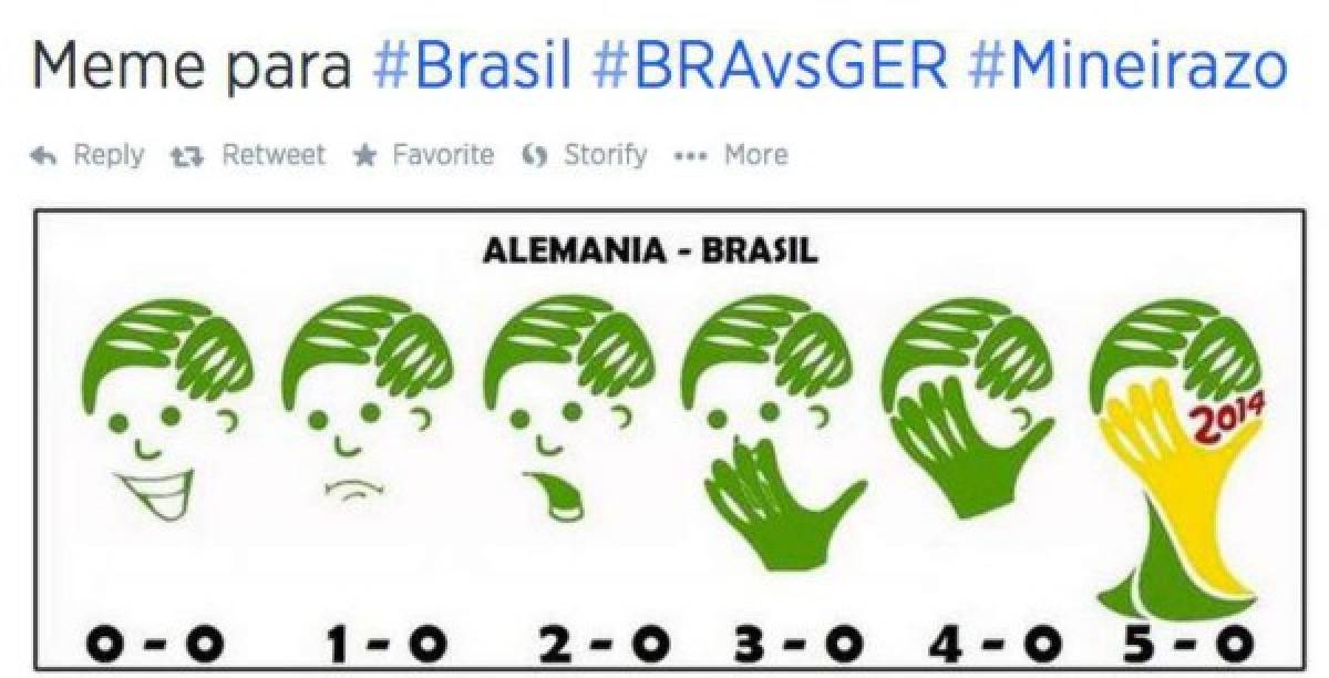 Con crueles memes el mundo recuerda el 7-1 de Alemania a Brasil