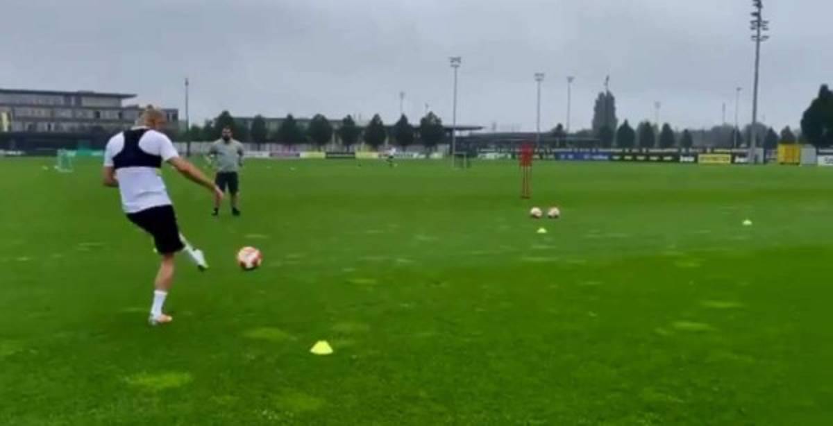 Bajo el agua, con perros y nuevo look: Así entrenan Memphis Depay y Haaland para la nueva temporada