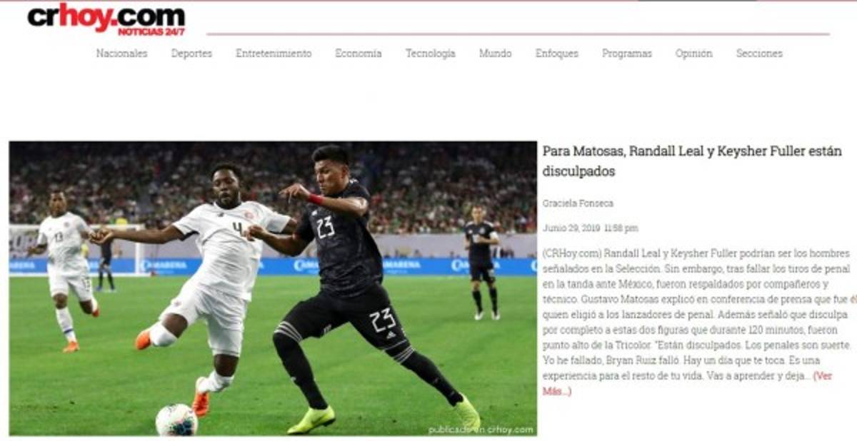 Lo que dicen las portadas de México tras el sufrido pase a semifinales ante Costa Rica
