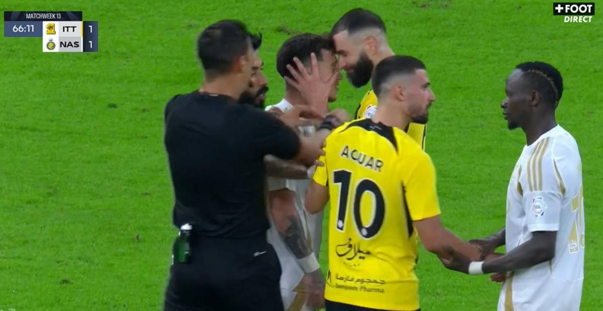 Cristiano Ronaldo recibe duro golpe de Benzema, la bronca de Karim con Otávio y lo que hizo CR7 para detenerlos