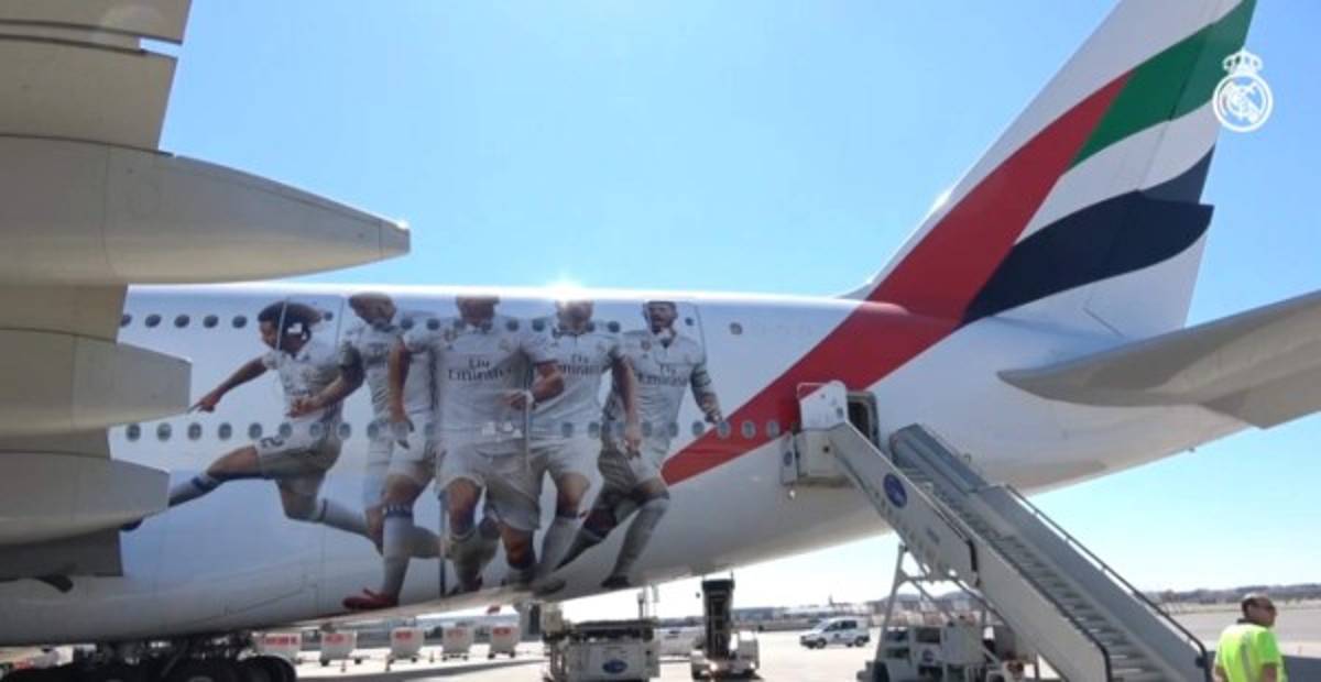 ¡ESPECTACULAR! Así es el nuevo avión del Real Madrid
