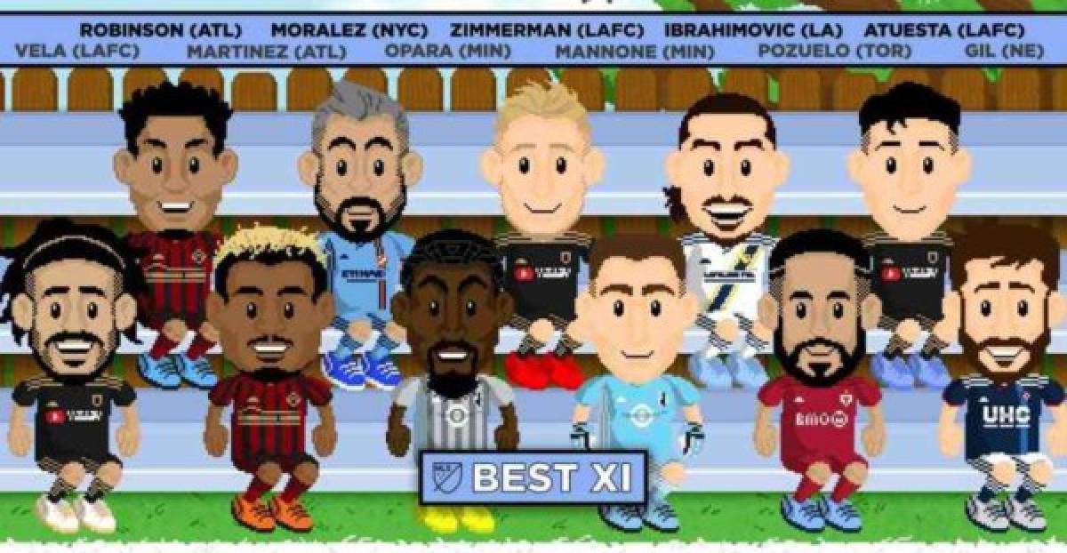 ¿Se parecen? La MLS anuncia su 11 ideal de la temporada 2019 con caricaturas en 8 bits