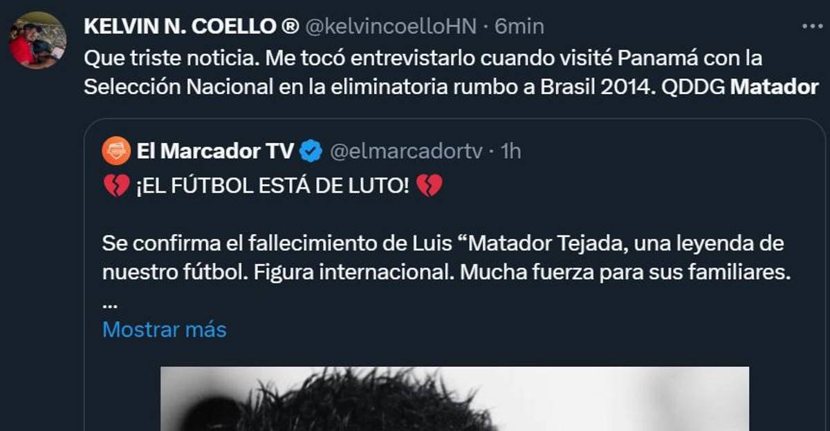 “Vuela alto, Matador”: El mundo del fútbol llora la muerte de Luis Tejada, mundialista con Panamá en Rusia 2018