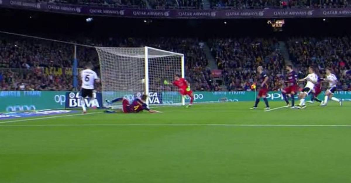 Las acciones más destacadas de la derrota parcial del Barcelona ante el Valencia