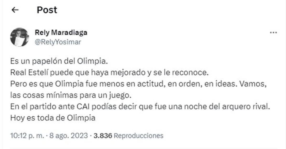 “Se esfuma el Real Madrid de Centroamérica”, “papelón” y “bochorno”: la reacción de la prensa a la derrota de Olimpia ante Estelí