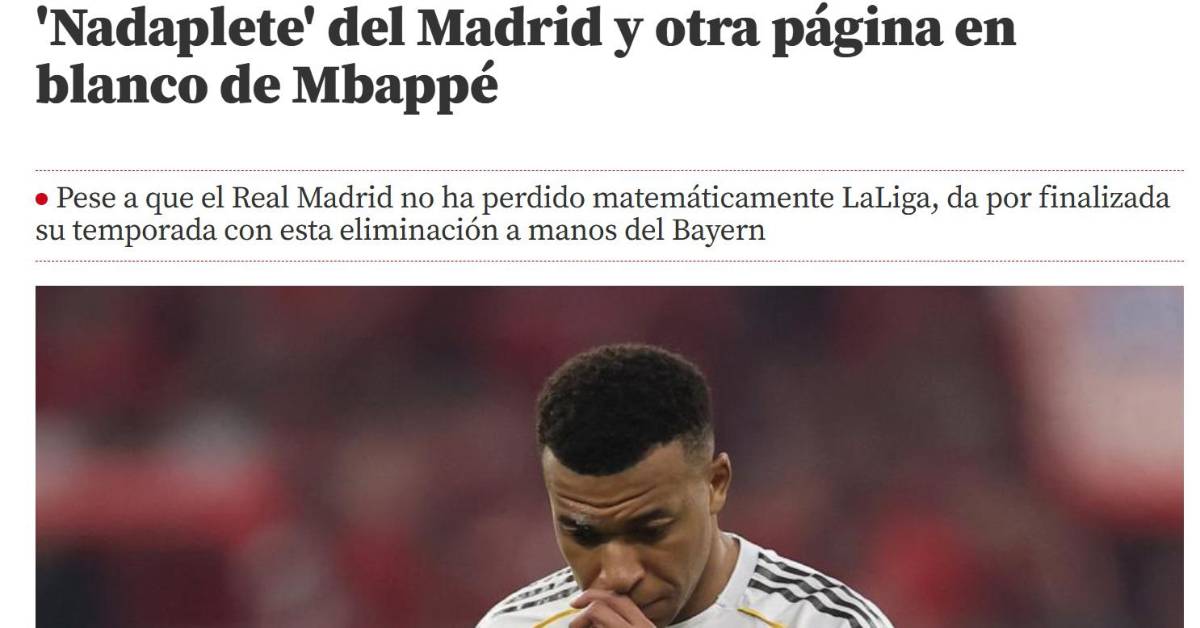 Nadaplete y Triste temporada: Prensa mundial atacan a Mbappé, Vinicius, Camavinga y Real Madrid