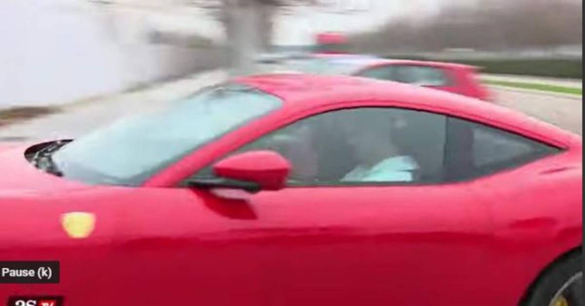 Real Madrid: El super Ferrari Roma 2020 que alucinó Thibaut Courtois por las calles de Madrid