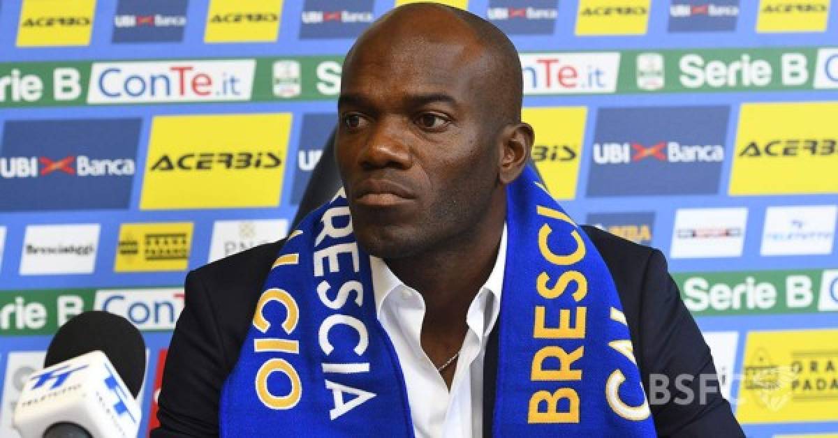 En fotos: Míster David Suazo y su primer entrenamiento con el Brescia de Italia