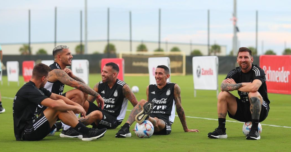 Relajados y la felicidad de Messi: el primer entreno de Argentina en la casa del Inter Miami antes de medirse a Honduras
