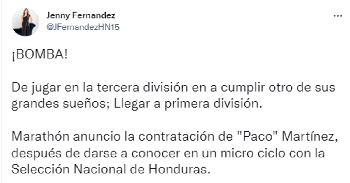 ¡De Tercera a Primera! Periodistas reaccionan tras anunciarse el fichaje de Francisco Martínez por el Marathón