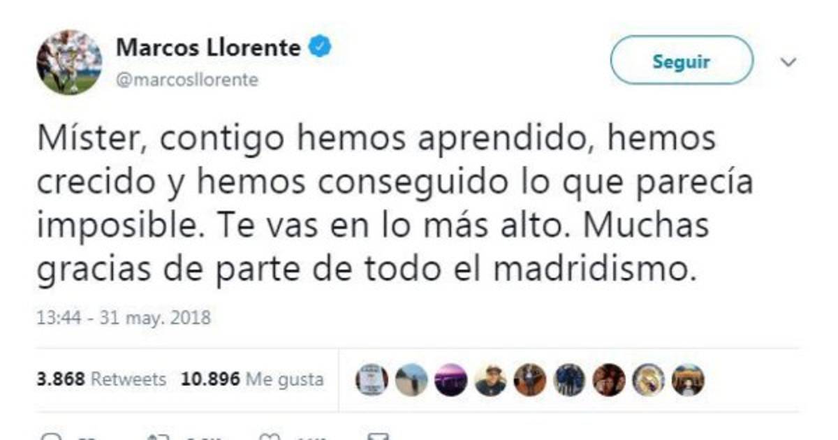 Emotivas palabras: Así se despidieron de Zidane los jugadores del Real Madrid en sus redes sociales