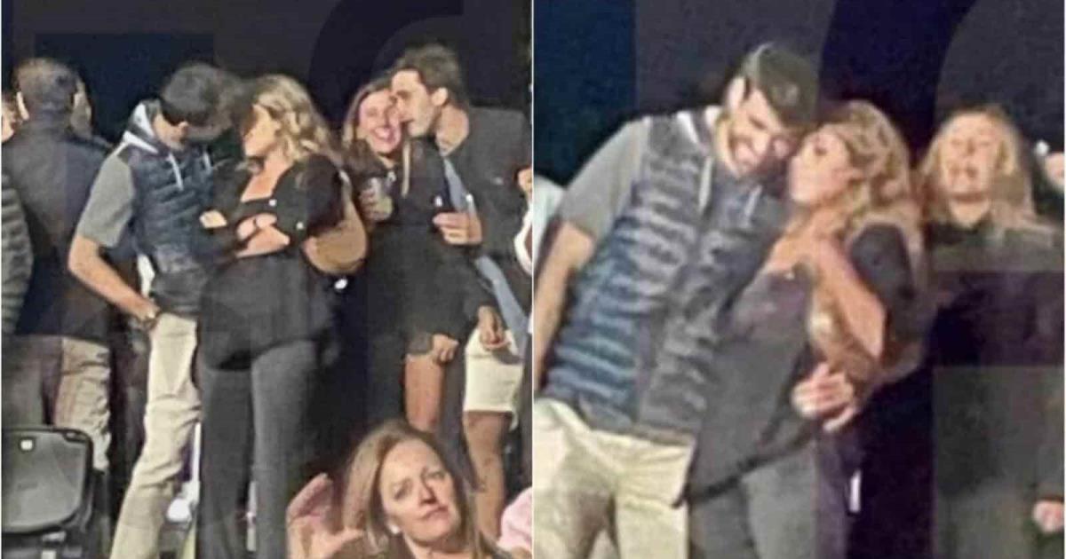 Piqué junto a su nueva novia, la joven española Clara Chía, en un concierto de Dani Martín.