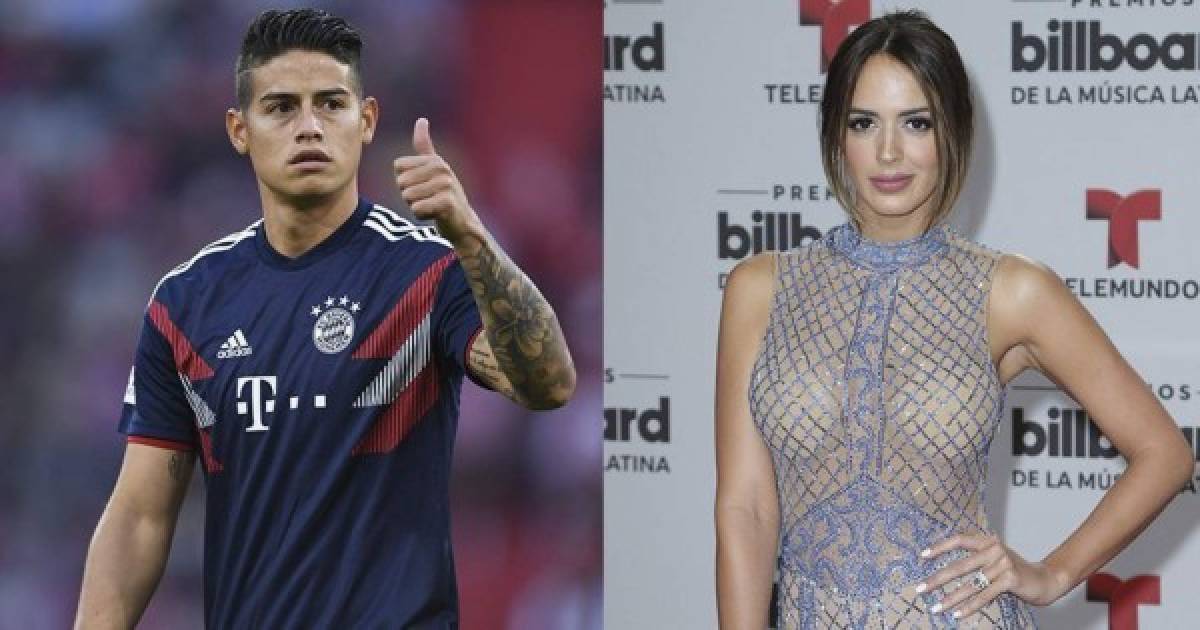 James Rodríguez y Shannon de Lima juntos en la celebración del Bayern Múnich