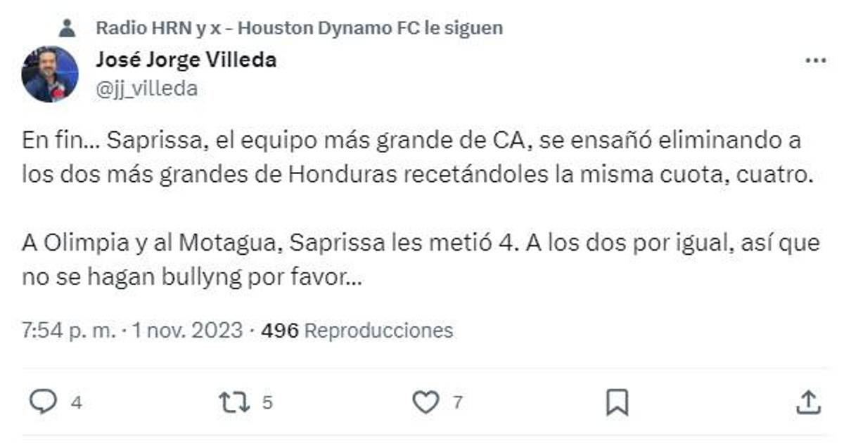 “Papelón de Motagua ante Saprissa y vergüenza”: Lo que dice la prensa hondureña sobre la paliza en Costa Rica