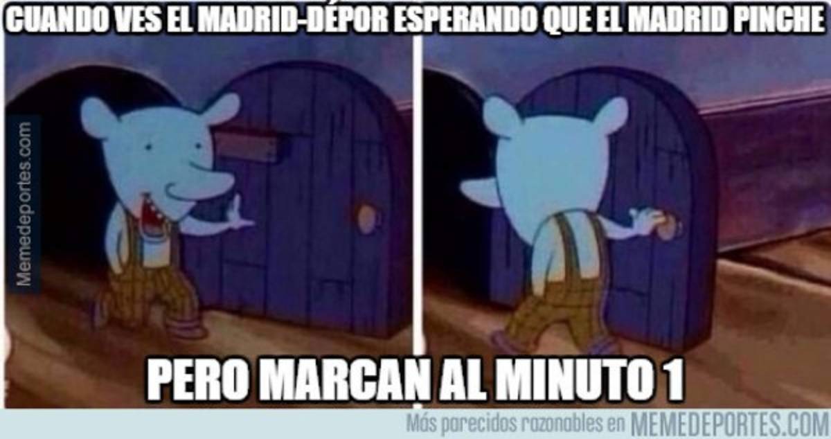 Los mejores memes de la goleada de Real Madrid al Deportivo