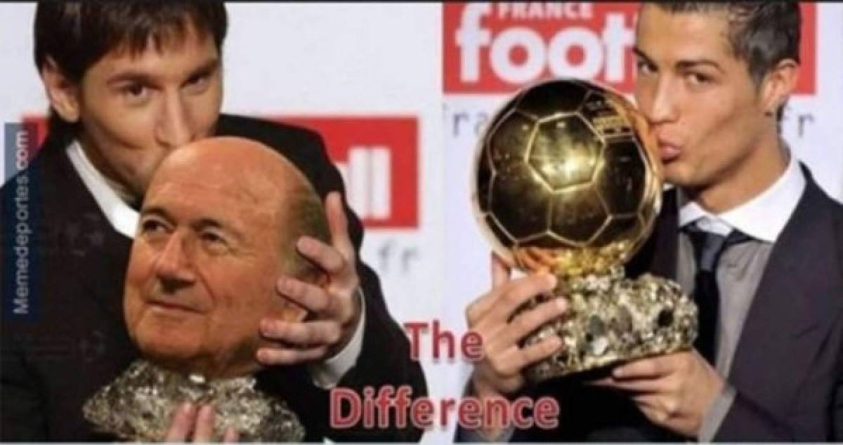 Cristiano recibe su quinto Balón de Oro y los memes atizan contra Messi