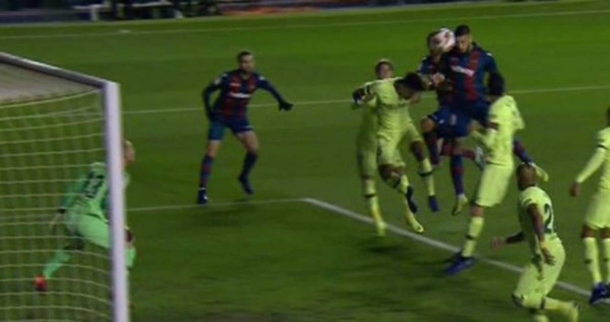 Barcelona pierde contra Levante en la ida de los octavos de Final de la Copa del Rey