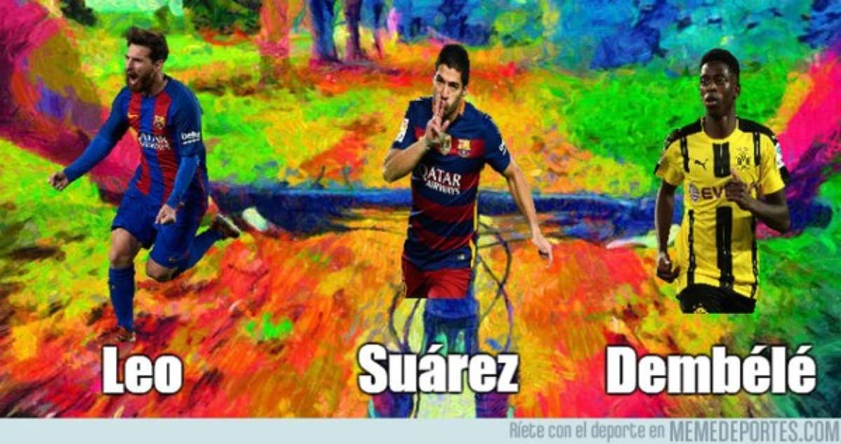 Destrozan a Dembélé con divertidos memes por su fichaje con el Barcelona